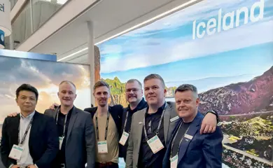 Yohei Kitayama, sölustjóri VSV í Japan; Gunnar Helgi Hálfdánsson, sölu- og verkefnastjóri Leo Seafood; Bjarni Rúnar Einarsson, framkvæmdastjóri Leo Seafood; Sverrir Örn Sverrisson,nýr framkvæmdastjóri Marhólma; Björn Matthíasson, rekstrarstjóri VSV Seafood Iceland og Albert Erluson, framkvæmdastjóri Hólmaskers.